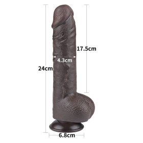 Crni Dildo sa pomerivom kožicom 9.5inch- Lvtoy00749-5